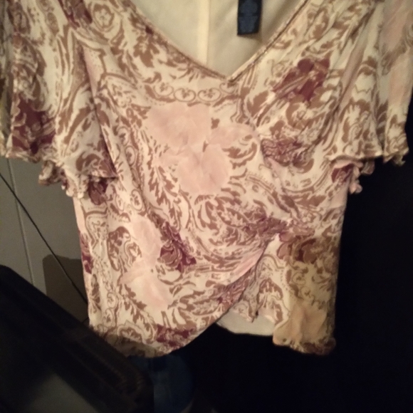 Eva Blue Dress Blouse - Picture 2 of 3